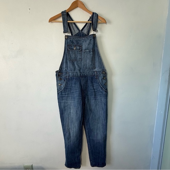 Hidden Jeans Bailey Boyfriend Classic Blue Women's Denim Overalls - Picture 3 of 13